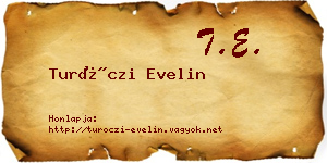Turóczi Evelin névjegykártya